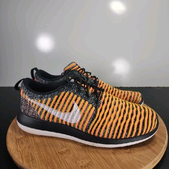 Nike Shoes - Nike Roshe Two Flyknit Sz 10 Womens 008916 Orange Bright Mango Running Sneakers